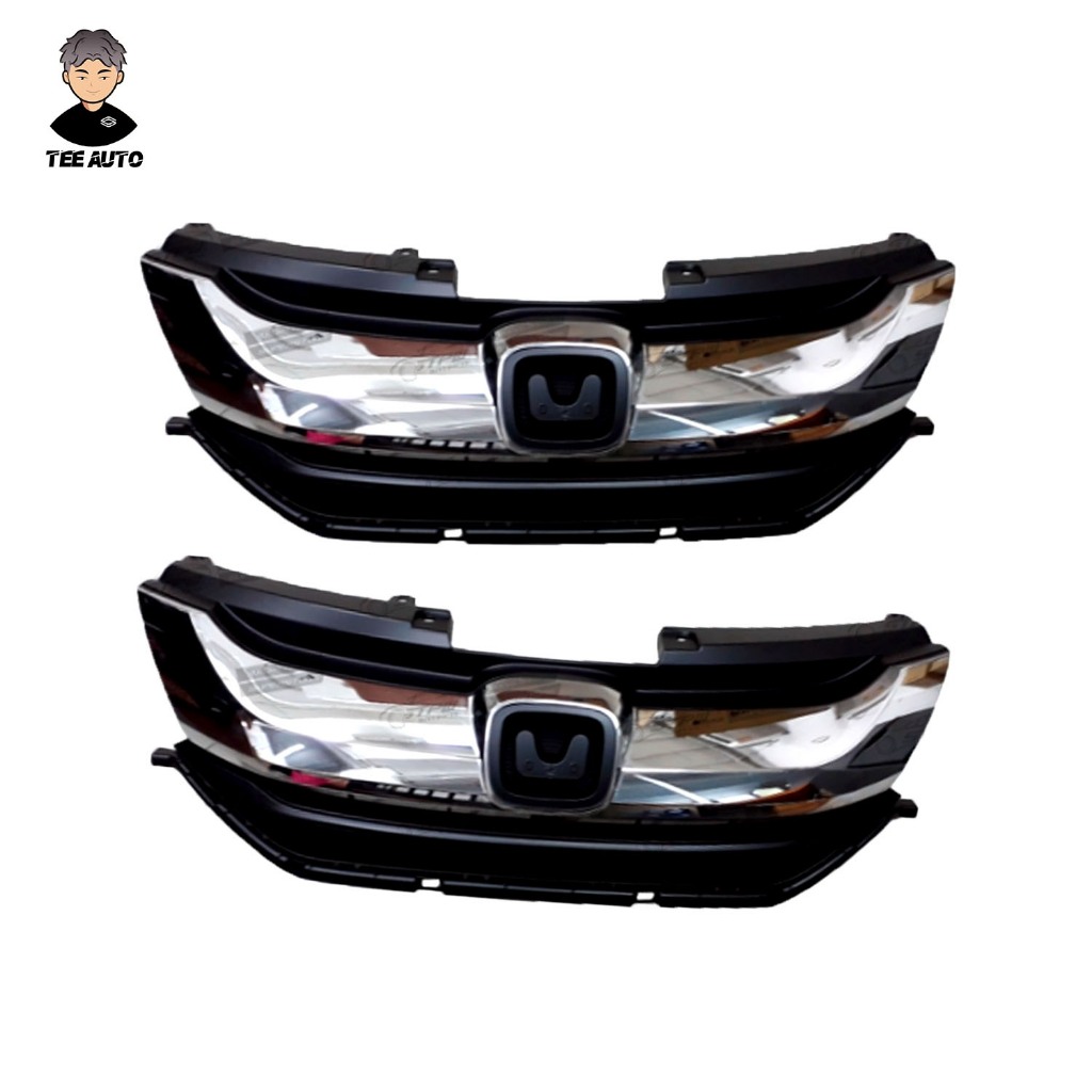 หน้ากระจัง HONDA CITY 2014 - 2016 ดำ+คิ้วชุบ