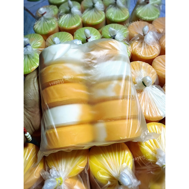 สบู่กลูต้าแครอท (1แพ้ค10ก้อน1กิโล)100gก้อนใหญ่