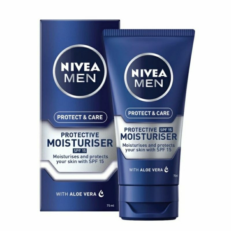 NIVEA MEN ครีมบำรุงผิวหน้าผู้ชายผสมครีมกันแดด NIVEA MEN PROTECT&CARE PROTECTIVE MOISTURISER SPF15 (7
