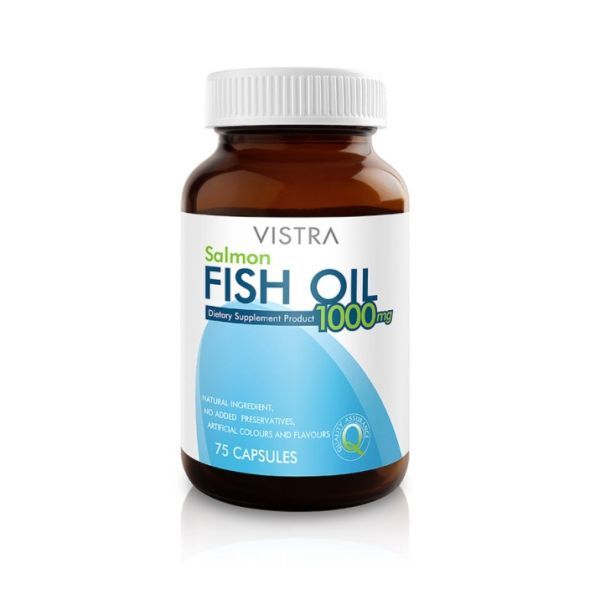 VISTRA FISH OIL 1000MG 75'S (SALMON) วิสทร้า น้ำมันปลาเซลมอล