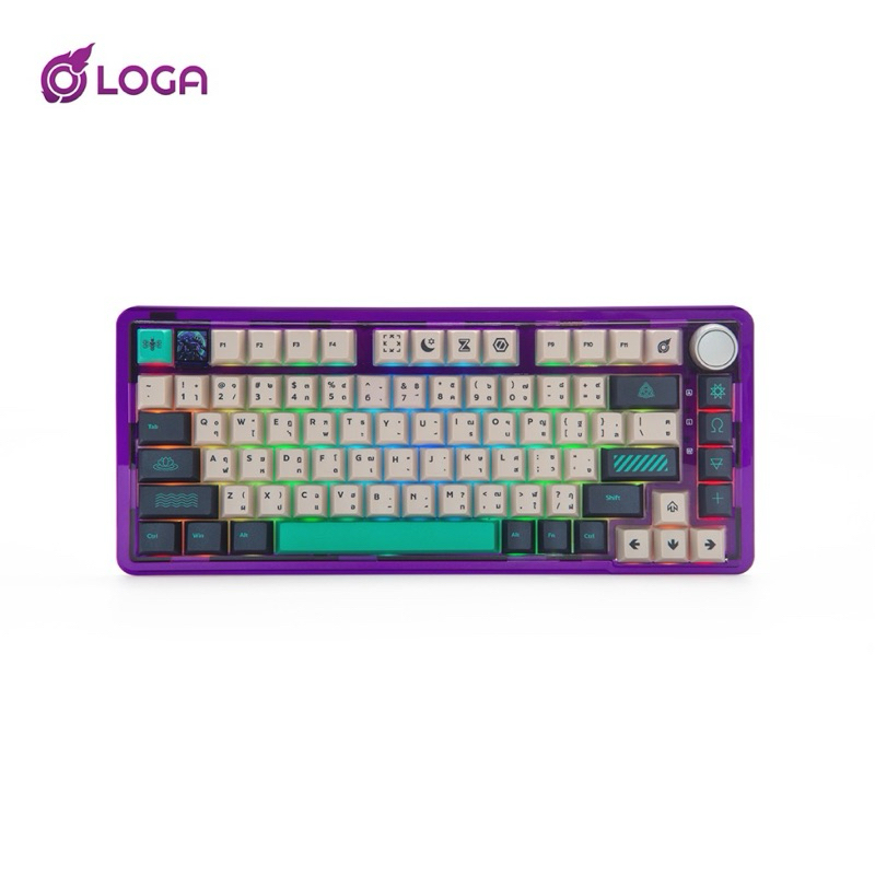 LOGA YAKSA  PRO 75% Clear : Maiyarap edition : wireless Mechanical keyboard