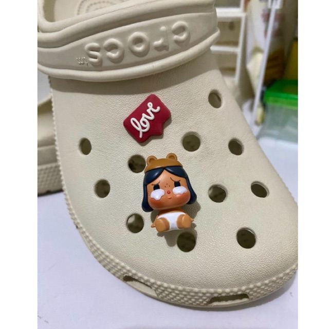 [พร้อมส่ง 🇹🇭] 💢Popbean ของแท้ 💯 จิบบิท jibbitz crybaby  สำหรับติดรองเท้า Crocs‼️( เฉพาะตัว Crybaby PopBean)  #crybaby
