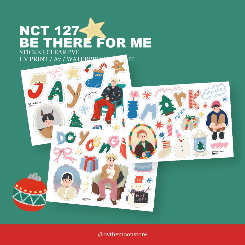 [Mark มาใหม่!] NCT 127's STICKER สติกเกอร์ A6 ลาย BE THERE FOR ME