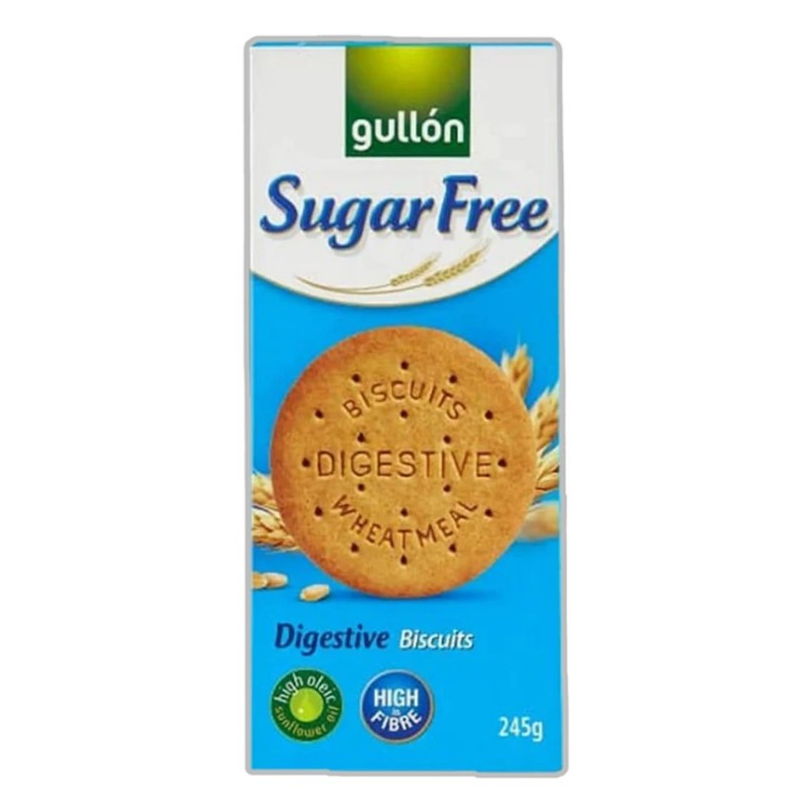 Gullon Sugar Free Digestive Biscuits กูยอง บิสกิต ปราศจากน้ำตาล 245g.