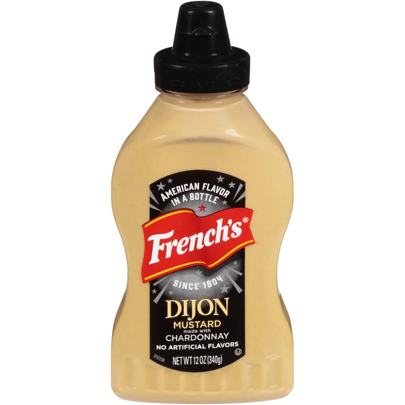 French’s Dijon mustard 340g. เฟรนช์ ดิจองมัสตาร์ด นำเข้าจากอเมริกา fl