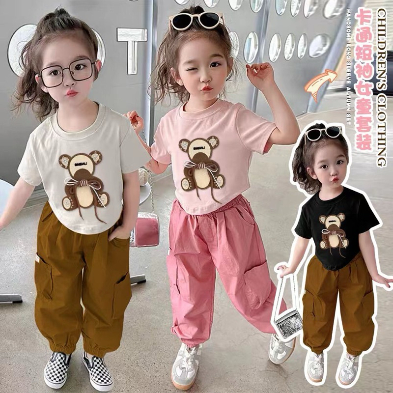 ชุดเสื้อกางเกงขายาวเด็ก1-5ขวบพร้อมส่งsize S-XXL