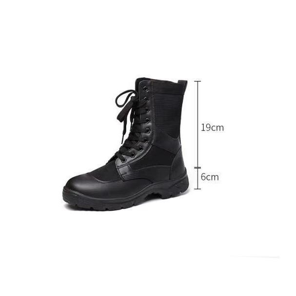 รองเท้าคอมแบตตาข่ายระบายอากาศ unisex ฤดูร้อน พลัสไซส์ 36-46 สไตล์ทหารกลางแจ้ง น้ำหนักเบาและสะดวกสบาย ราคา ถูกที่สุด ดีลบีเคเค แกลเลอรีภาพที่ 9