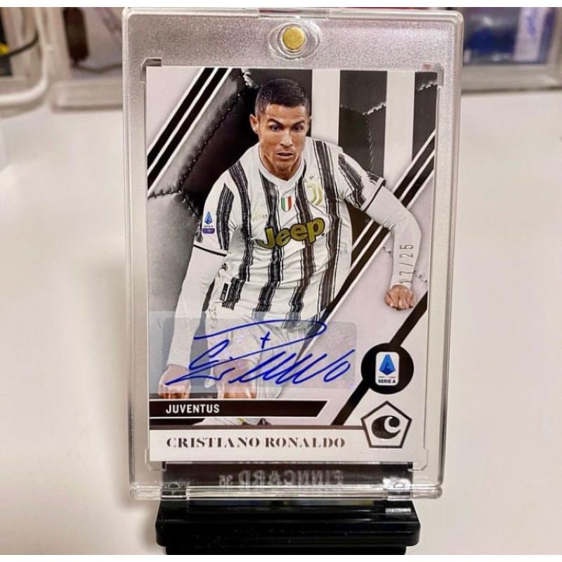 การ์ดบอล panini chronicles2021 ลายเซ็นโรนัลโด้ /25 Ronaldo autograph