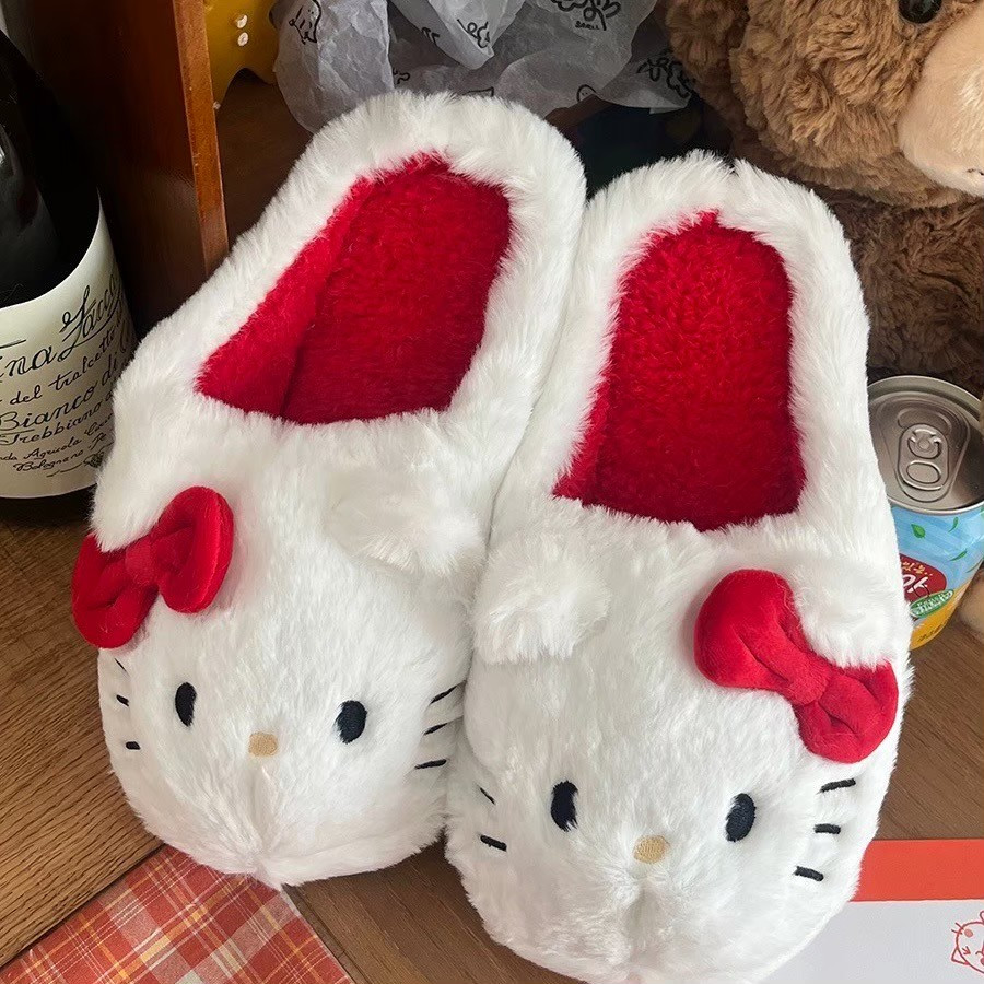 ❤️รองเท้า Kitty คิตตี้ Slipper ขนนุ่ม