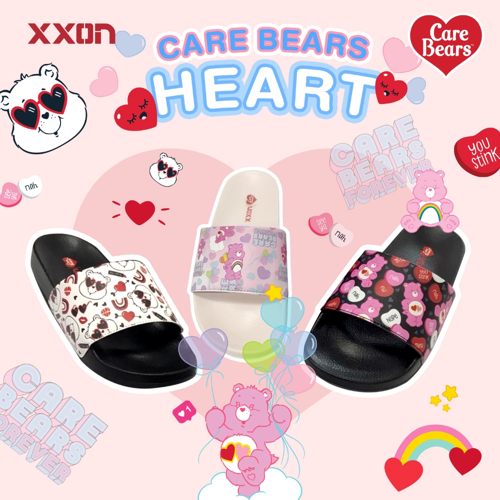 🧸 Care Bears Slide Sandal 🧸 รองเท้าแตะ Xxon x Care Bears (kid & adult)  I Care Bears ลิขสิทธิ์ประเทศไทย