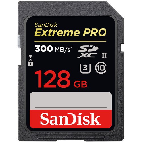 Sandisk Extreme Pro 128GB SDXC UHS-II 300mb/s SDSDXPK-128G (ประกันศูนย์)