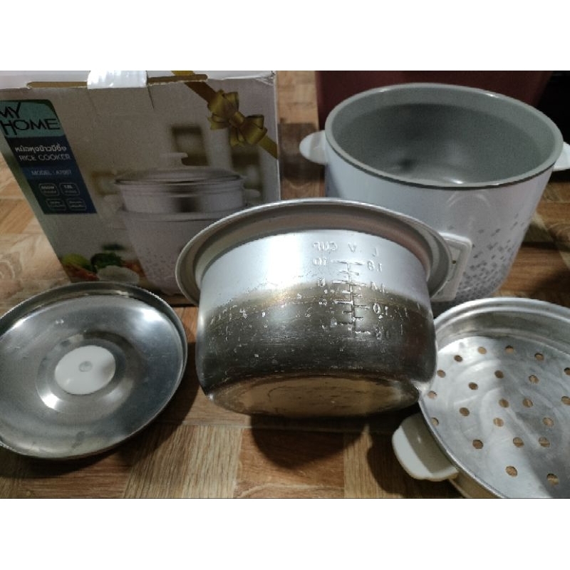 (มือ 2) หม้อหุงข้าว 1.8 ลิตร Myhome A706T (เสียบไฟใช้ได้ปกติ)