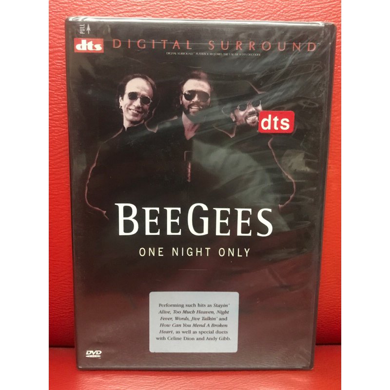 DVD,ดีวีดีคอนเสิร์ต BEE GEES ONE NIGHT ONLY แผ่นแท้ มาสเตอร์ มือ 1