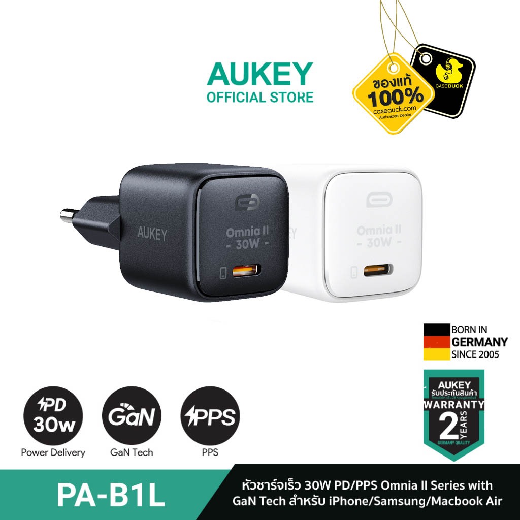 AUKEY หัวชาร์จเร็ว 30W PD  รุ่น PA-B1L
