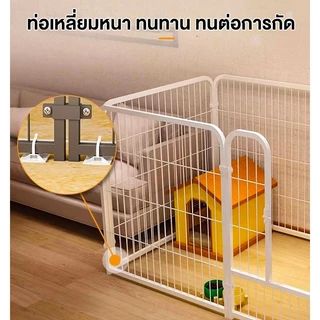 คอกสุนัข รั้วสุนัข กรงหมาขนาดใหญ่ 120*60*60CM คอกสัตว์เลี้ยง DIY ประกบอิสระ ที่ว่างใหญ่
