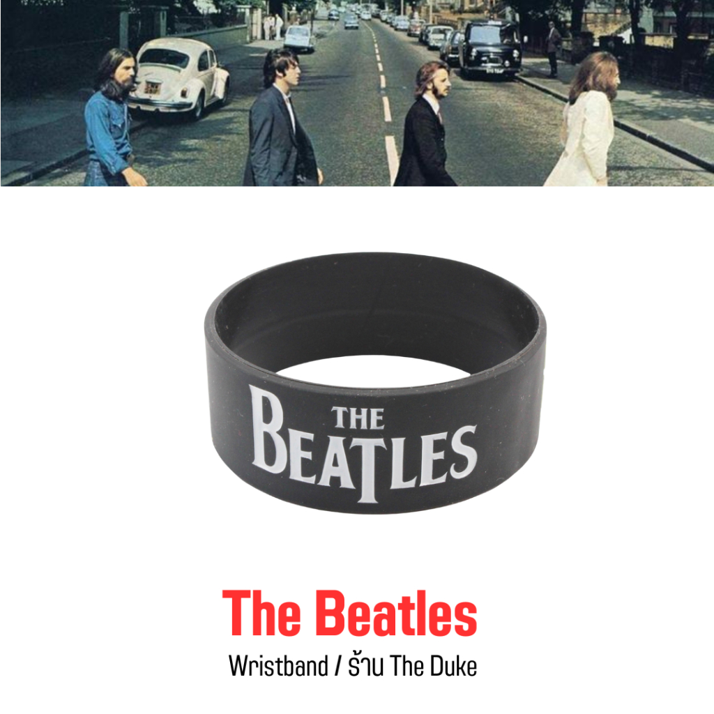 ริสแบนด์ The Beatles เดอะบีเทิลส์ John Lennon Wristband
