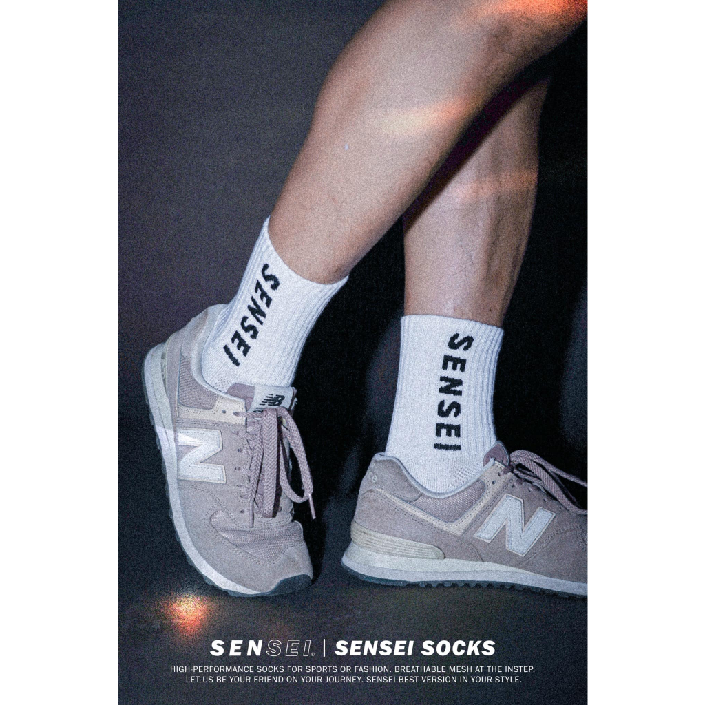 ✨🌈ถุงเท้าSENSEI ด้ายTK รุ่น SS LOGO V.4 นุ่มมาก พร้อมส่ง