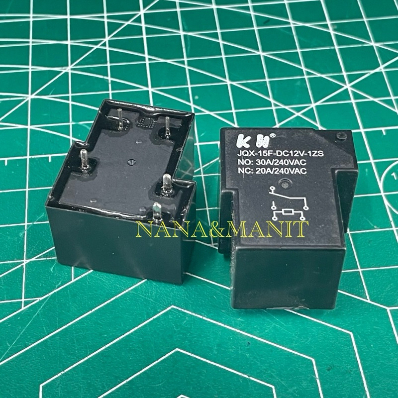 JQX-15F รีเรย์ 12VDC 5 ขา ราคาต่อ 1 ชิ้น พร้อมส่งในไทย