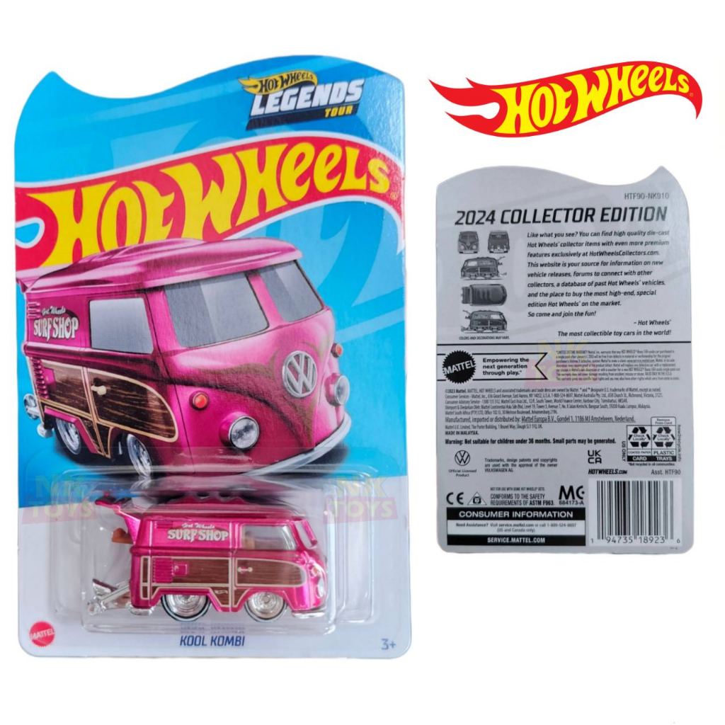 Hot Wheels Hot Wheels 2024 COLLECTOR EDITION Legends Tour Kool Kombi ลิขสิทธิ์แท้100% + เคสกันกระแทก หายาก