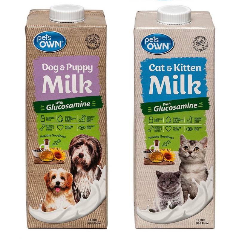 Pet OWN Milk เพ็ทโอน นมพร้อมดื่มสำหรับสุนัขและแมว 1000ml