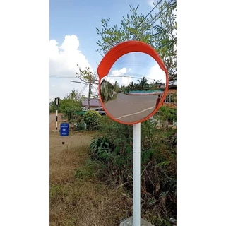 COD*กระจกนูน กระจกโค้งจราจร กระจกยุบตัวได้ไม่แตก 12”,18”, 24”,32" Traffic Convex Mirror