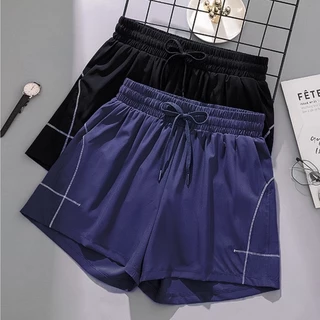 Braclothes#L654 กางเกงออกกำลังกายขาสั้น มีกระเป๋า มีซับใน