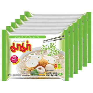 มาม่า วุ้นเส้นกึ่งสำเร็จรูปน้ำใส 40 ก. แพ็ค 6