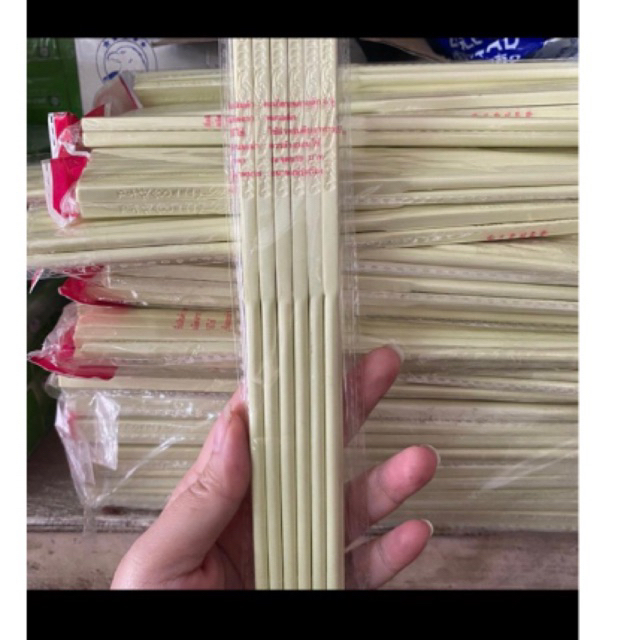 (ราคาส่ง 12.-) ตะเกียบ ตะเกียบพลาสติก 6 คู่ ใช้สำหรับคีบอาหาร ที่คีบอาหาร
