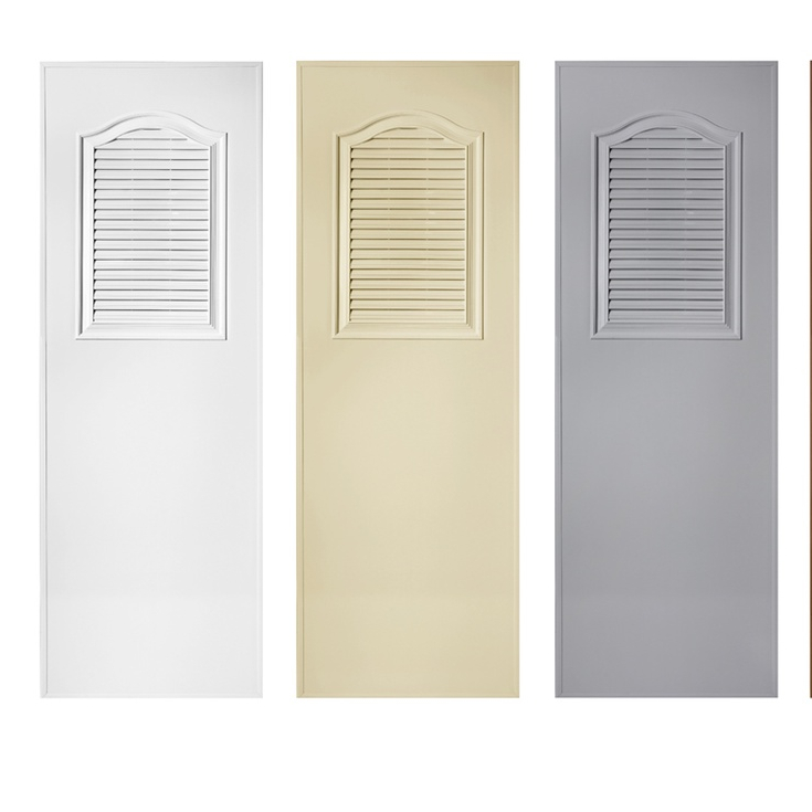 ส่งฟรี! ประตูห้องน้ำ Polywood โพลีวูด - ประตู PVC รุ่น TD-3 THAIDOOR เกล็ดระบาย ไซส์ 70,80x200 ประตูบานเกล็ด