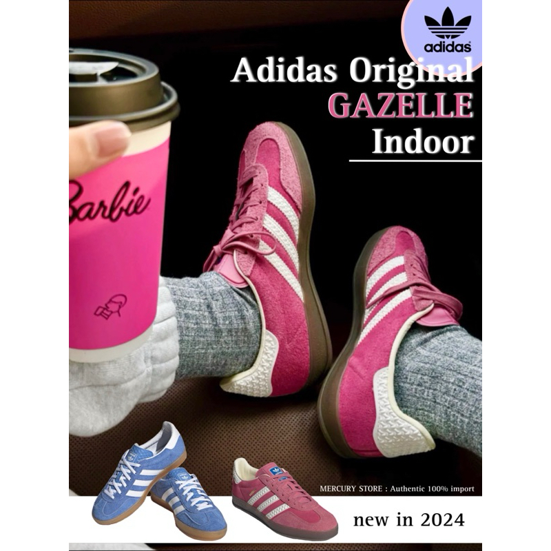 ❤️‍🔥แท้ล้าน% Adidas Original Gazelle Indoor _ 🩷IF1809/🩵HQ8717