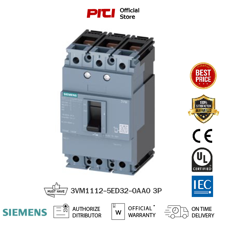 SIEMENS 3VM1112-5ED32-0AA0 3P Moulded case circuit breaker (MCCB)