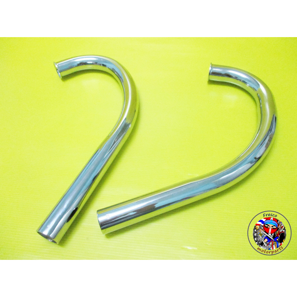 คอท่อ HONDA C95 CA95 C92 CA92 Header Pipe “Chrome” Set.