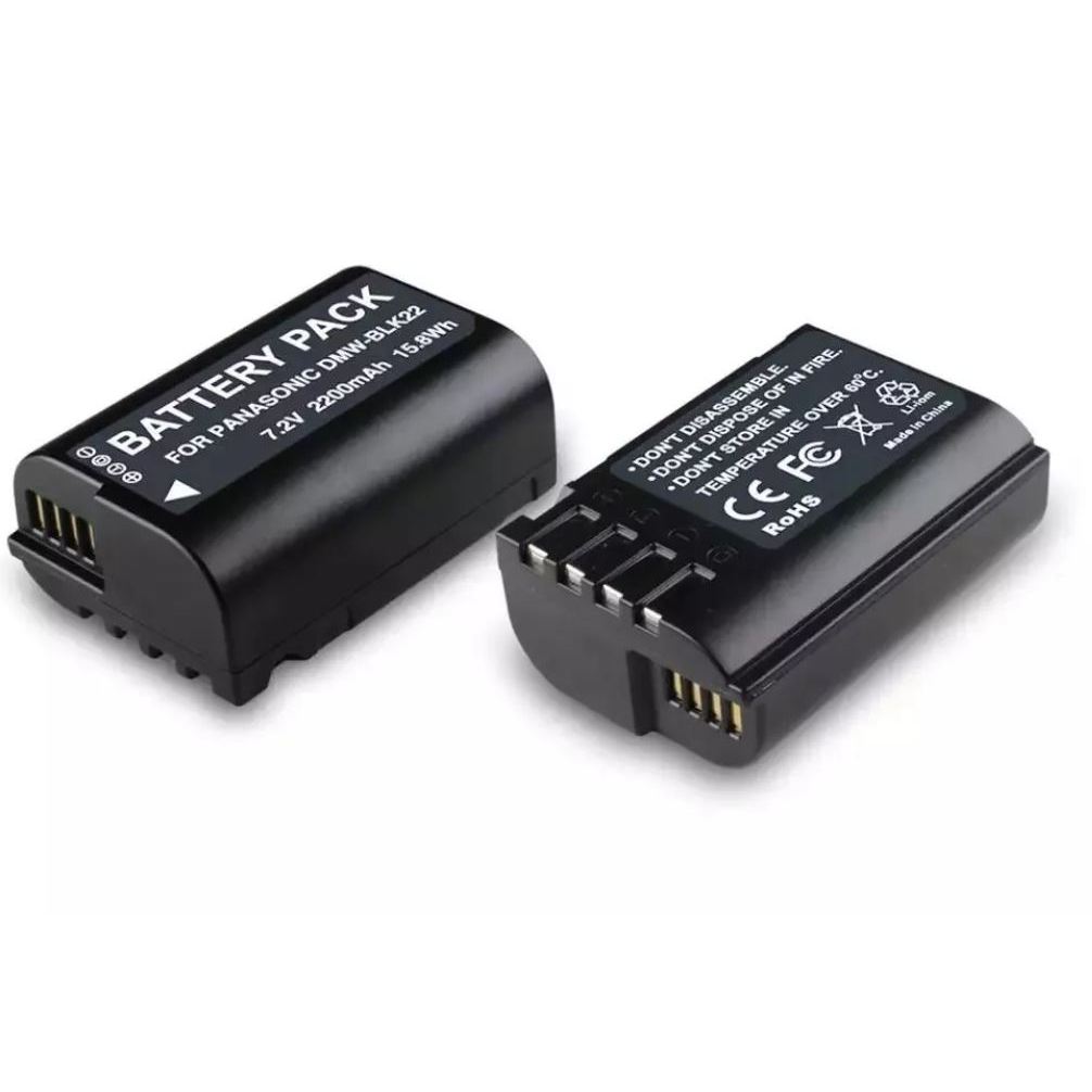 แบตกล้องคุณภาพ Camera Battery Panasonic LUMIX Lithium-Ion DMW-BLK22 : 7.2v / 2200mAh for LUMIX S5 GH