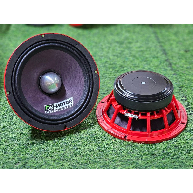 เสียงกลาง8นิ้ว เฟสปลั๊ก แท้ dk-motor แม่เหล็กใหญ่ วอยส์49 โครงหล่อ (2ดอก) 8” DK-MOTOR แม่เหล็ก135mm 