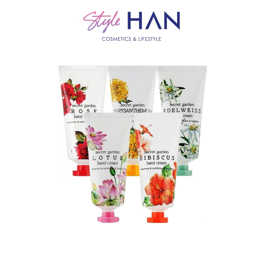 Jigott Secret Garden Hand Cream ครีมทามือและนิ้วเพิ่มความชุ่มชื้นบำรุงผิวให้ดูสุขภาพดี