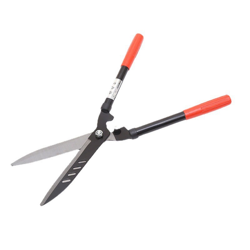 กรรไกรตัดหญ้า ตกแต่งสวน คมมากและตัดง่าย ฟันตรง ยืดได้ แต่งกิ่งยาว เหล็กหุ้มยาง A2668 - รูปที่ 6