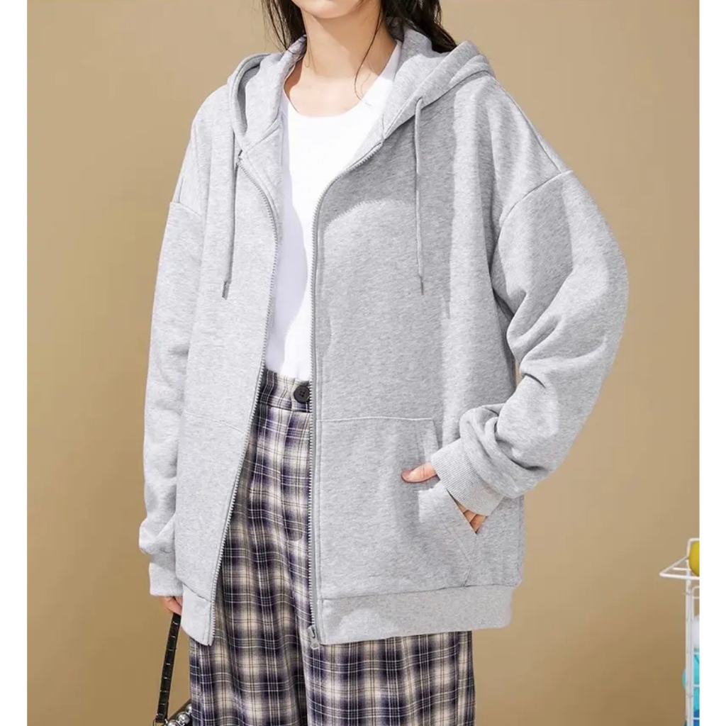 PX เสื้อแจ็คเก็ตแขนยาว เสื้อฮู้ดซิปหน้า กันหนาว กันแดด เสื้อแขนยาวลำลองฤดูหนาว ฤดูร้อน ผ้าฝ้ายเกรดพรีเมี่ยม