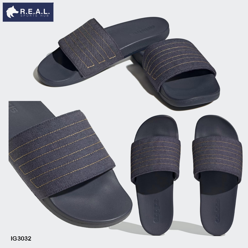 💸ลด65.-ใส่โค้ดTHIKWX1N💸รองเท้าแตะ Adidas รุ่น Adilette Comfort ผ้ายีนส์ [ IG3031 IG3032 ]