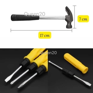 ชุดเครื่องมือช่าง เซตค้อนและไขควง 2 หัว สะดวกพกพา T246(240)012