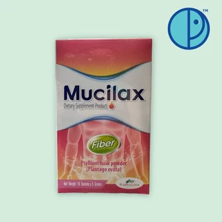 Mucilax Fiber มิวซิแลกซ์ ไฟเบอร์ กลิ่นพรุน (ขนาด 10 ซอง x 5 กรัม/กล่อง)