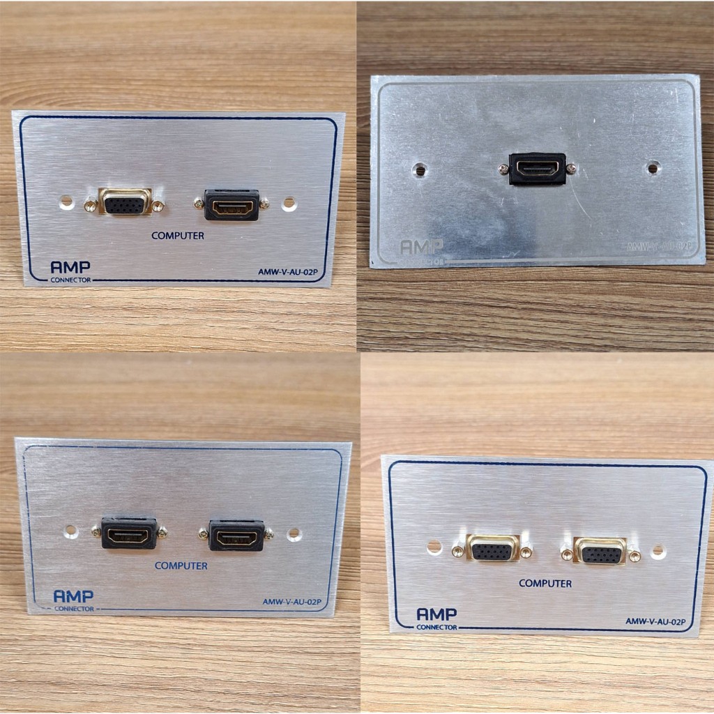 หน้ากากเต้ารับแบบเหล็ก Outlet HDMI หัวงอ ติดในผนัง 12Cm*7Cm มีแบบให้เลือก