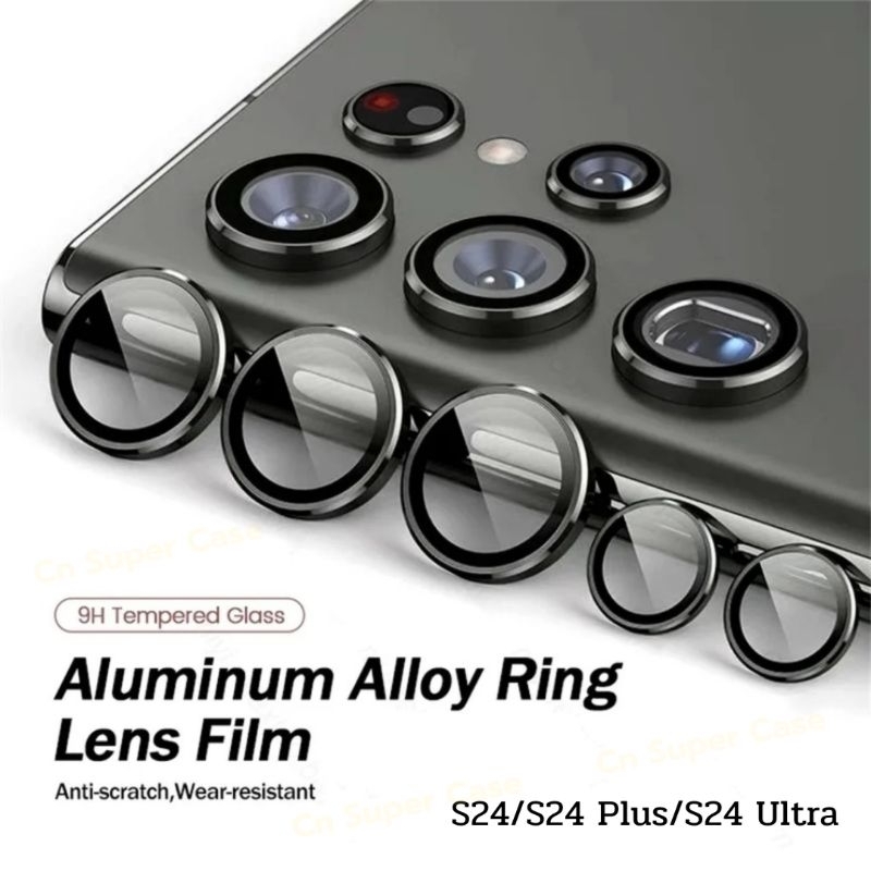 ฟิล์มเลนส์กล้อง แหวนเลนส์กล้อง Samsung S24 Ultra/S24 Plus/S24 กระจกกันเลนส์กล้อง Aluminium Lens กันรอยขูดขีด พร้อมส่งไทย