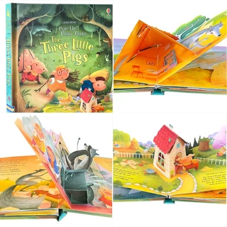 Usborne POP UP book Dinosaur cinderella English 3D Flap reading books หนังสือเด็กภาษาอังกฤษ หนังสืออังกฤษ