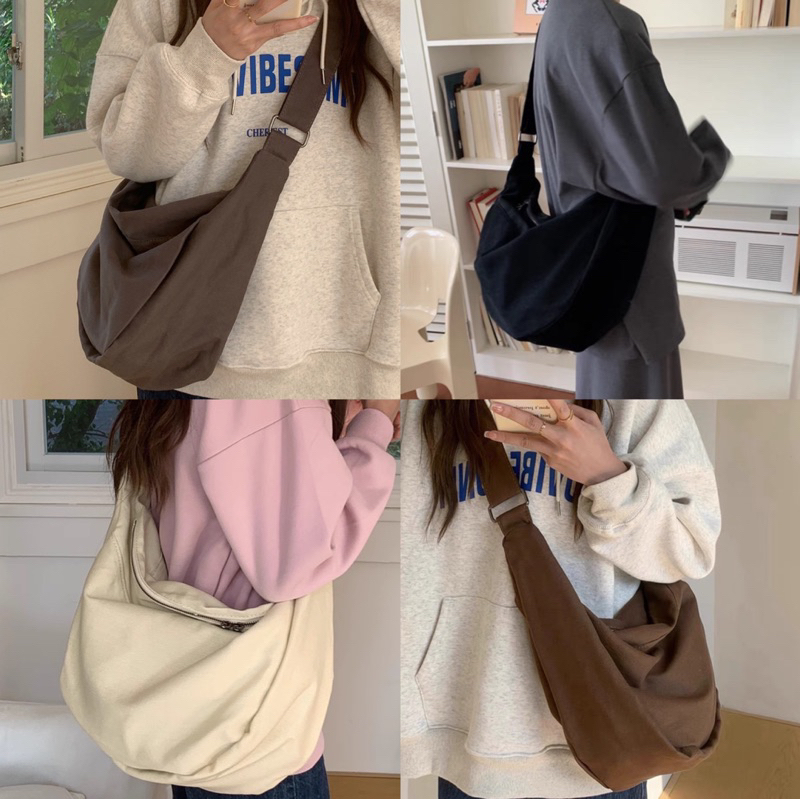 #พร้อมส่ง กระเป๋าสะพายข้าง Nora Bag