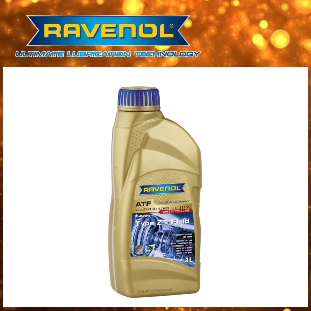 Ravenol ATF Type Z1 Fluid น้ำมันสำหรับเกียร์อัตโนมัติ เกรดสังเคราะห์แท้พร้อมAdditiveคุณภาพสูง ออกแบบมาเพื่อรถยนต์ Honda