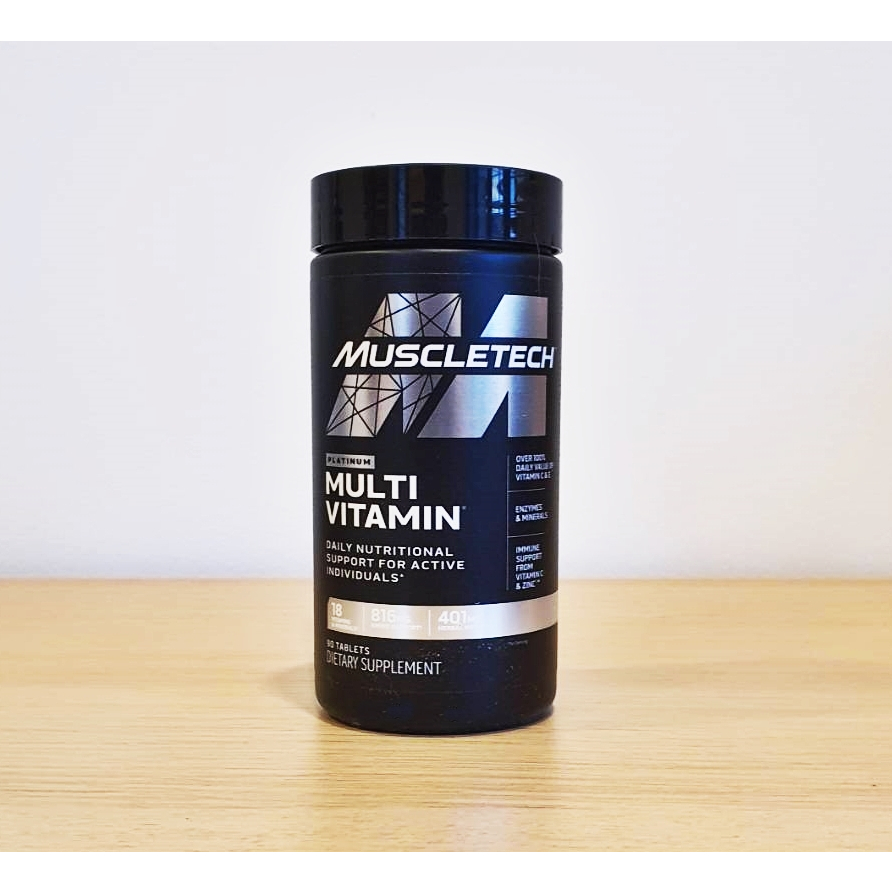 พร้อมส่ง Muscletech Platinum Multivitamin [90เม็ด] วิตามินรวมสำหรับนักกีฬา (มีQR Codeเช็ค) การันตีของแท้100%