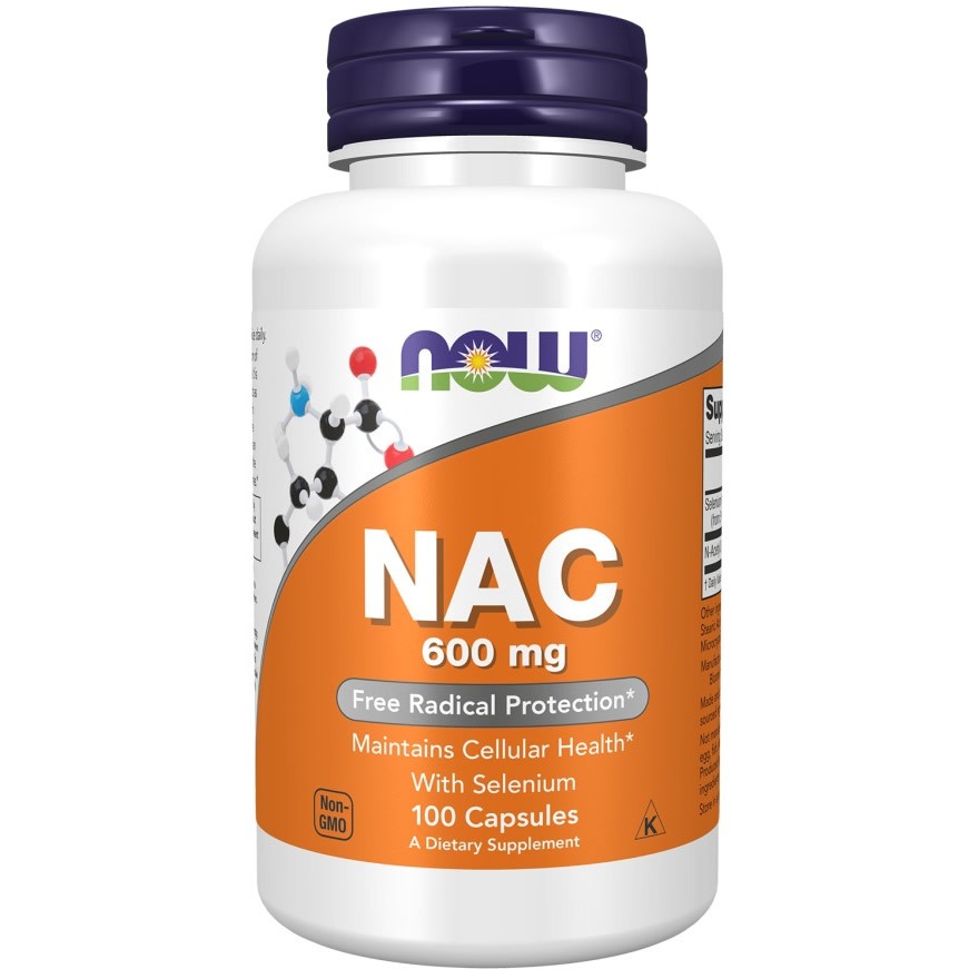 Now Foods, NAC, 600mg, 100 Veg Capsules.
