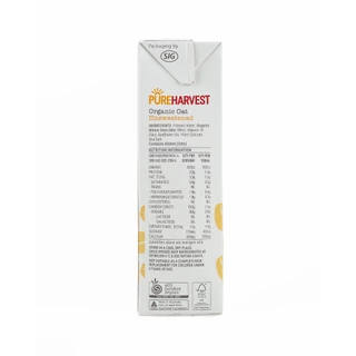 PureHarvest Organic Oat Milk 1 Liter เพียวฮาร์เวสต์ ออร์กานิค โอ๊ต มิลค์ 1 ลิตร