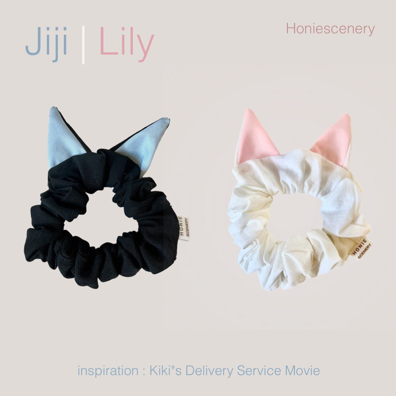 Jiji & Lily ยางมัดผมแฮนด์เมด | ยังรัดผมโดนัท •Kiki’s Delivery Service•Studio Ghibli