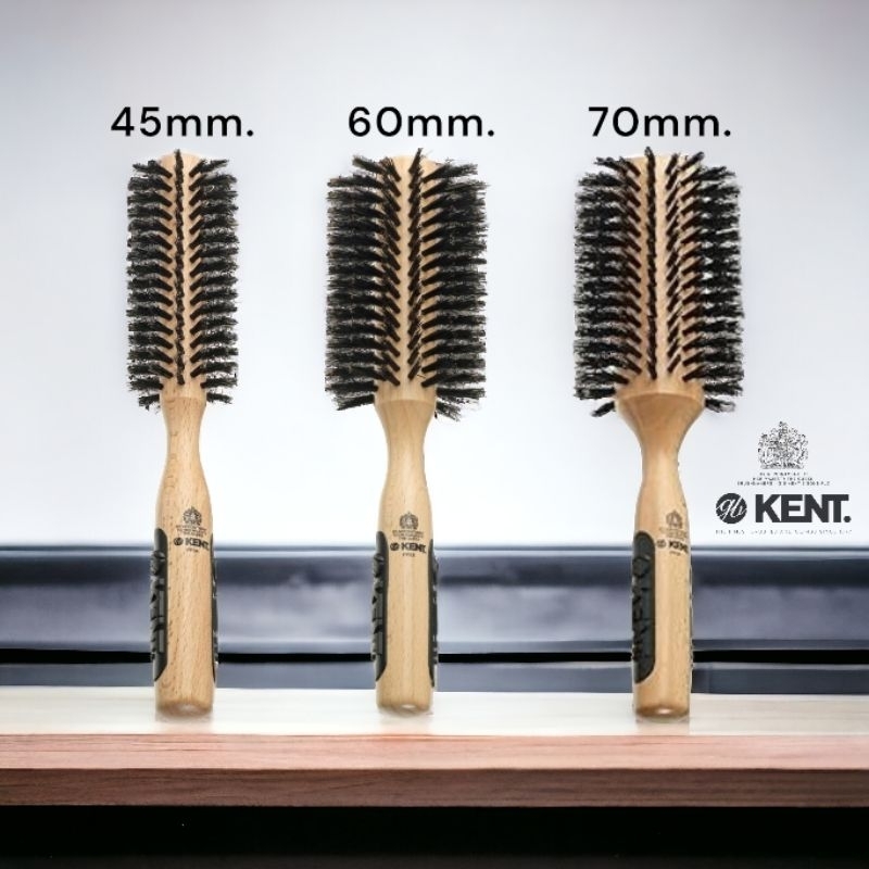 KENT BRUSHES แปรงม้วนผม ขนหมูป่า  Perfect For Volumising  Bristle Nylon Mix Round Brush